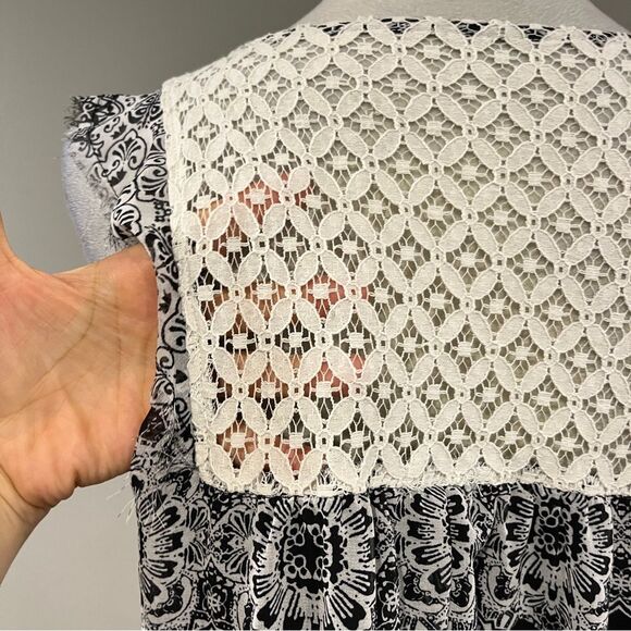 Xhilaration sleeveless a-line mini dress with lace details size‎ large - Picture 7 of 13